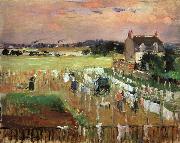 Berthe Morisot Hanging Out the Laundry to Dry Sweden oil painting reproduction